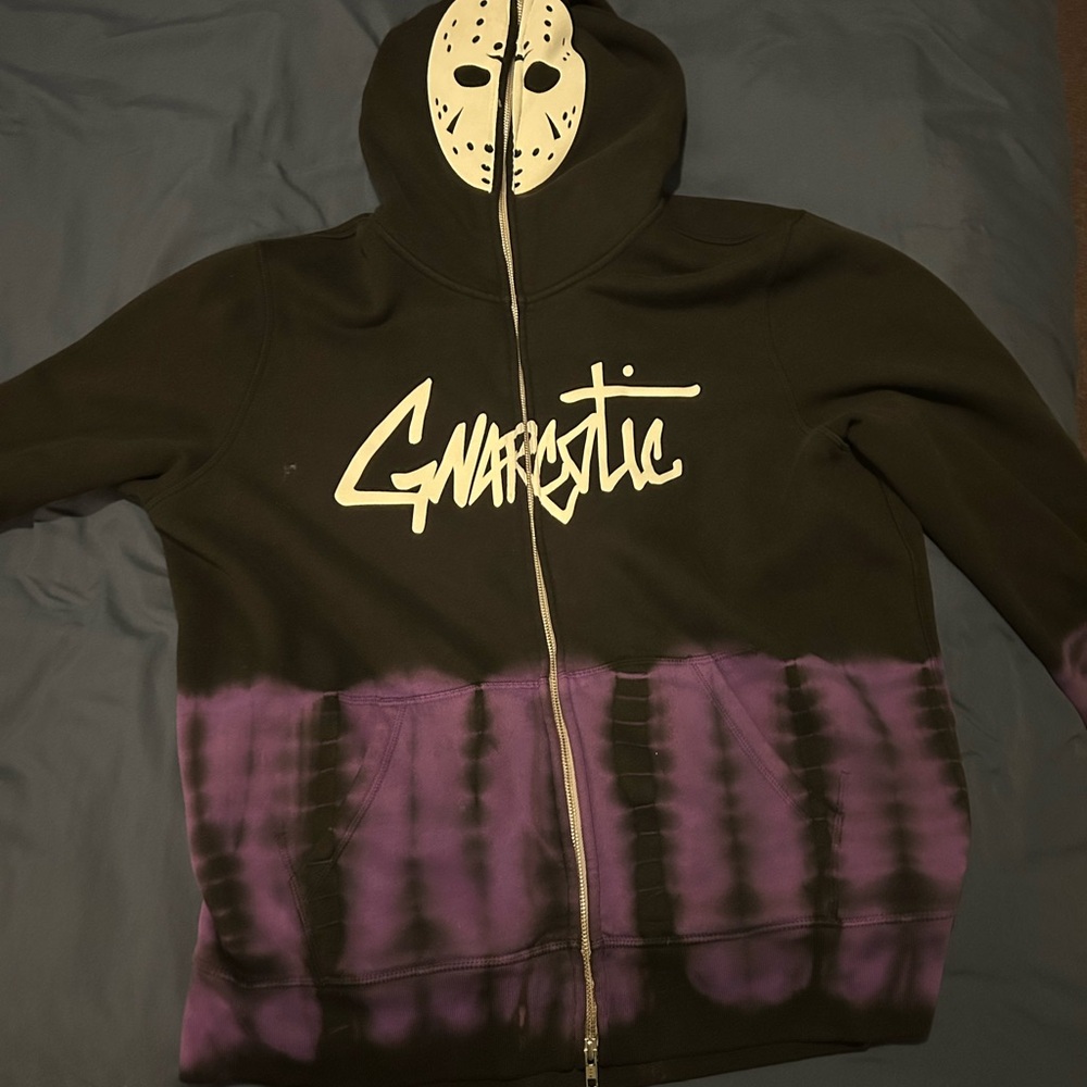 Black and Purple Graphic Hoodie